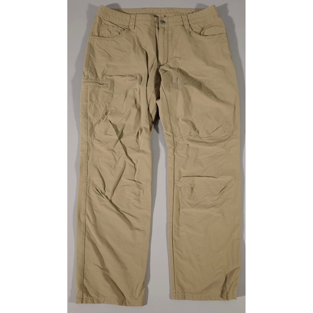 Patagonia Quandary Pants Mens 34 Tan Hiking Outdoor Technical Stretch 55175